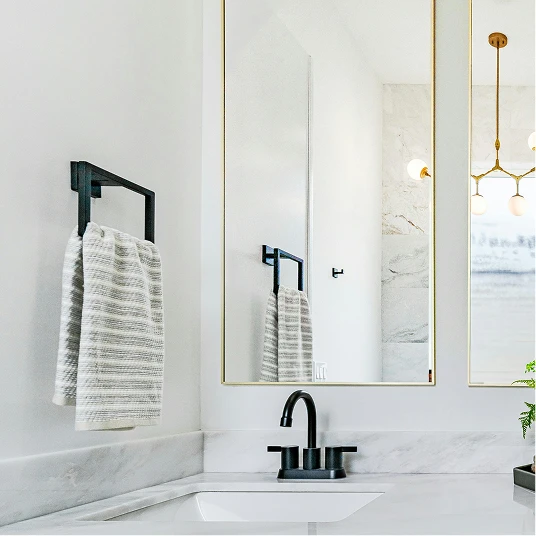 luxury black bathroom hardware